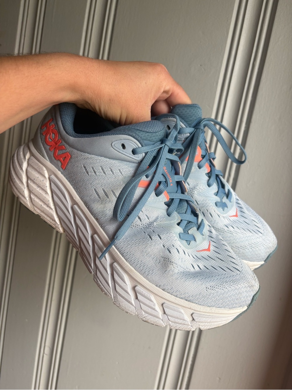 Hoka One One Gaviota 4 Stability Running Sneakers Blue Size 7.5B Women’s